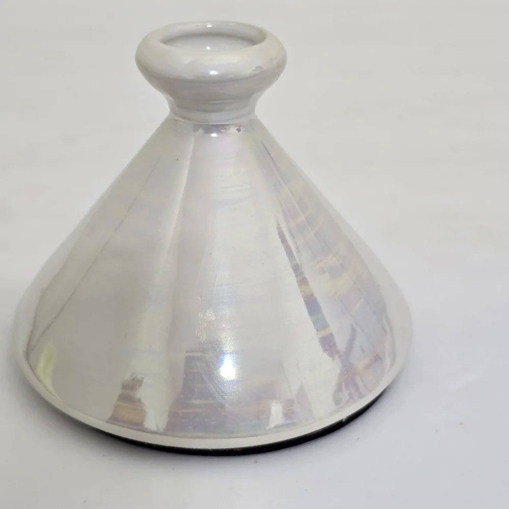 GANZ‎ Mini Diffuser Vase Decor Accent Porcelin Tangine Irredescent White
